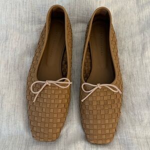 Freda Salvador Jada woven flats latte